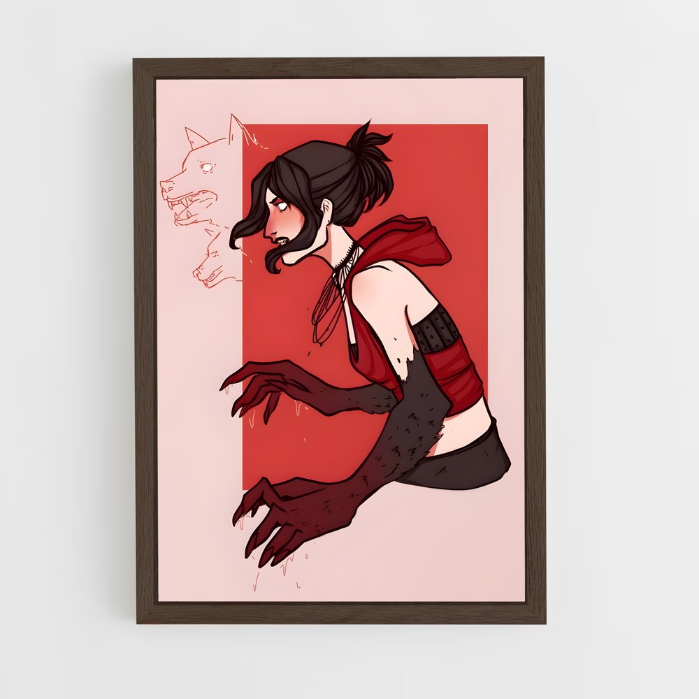 Poster Morrigan en Rouge – affiche Dragon age (vue 5)